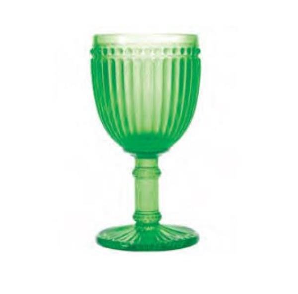TAÇA P/AGUA 300ML – VERDE – 6 PÇS