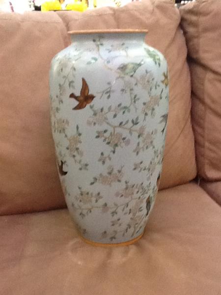 VASO ALTO PORCELANA *PASSAROS*