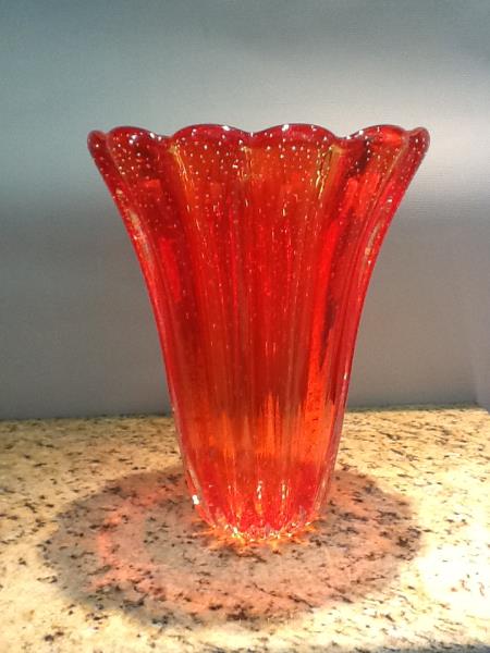 VASO S/OURO 1 VERMELHO 142 S/OURO