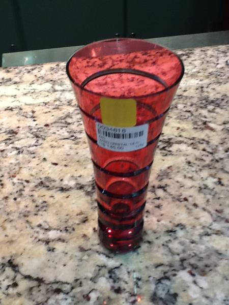 VASO CRISTAL 14 CM LAP 028 RUBI