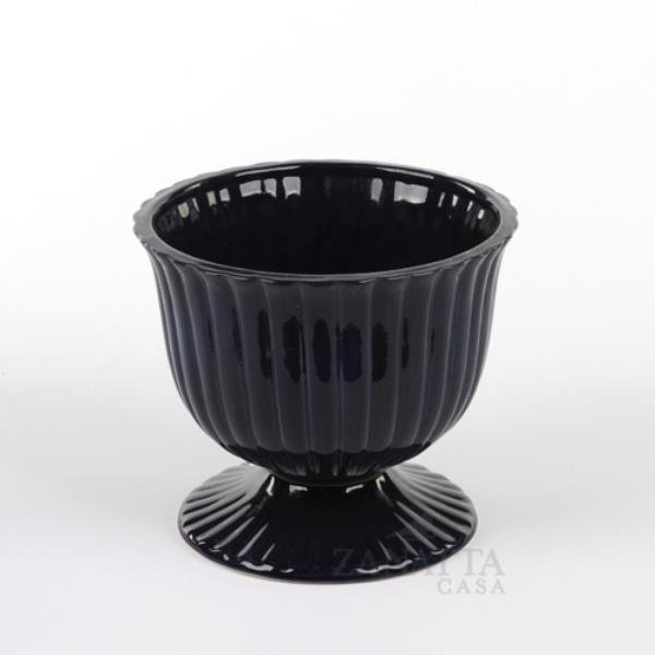 TAÇA PALMEIRA M COM BASE AZUL
