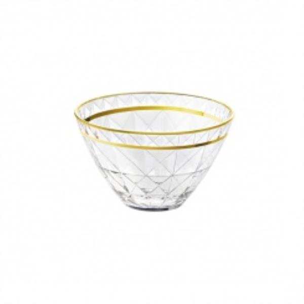 TIGELA CARRE 14 CM FILETE DE OURO