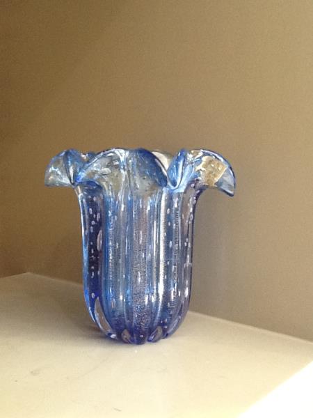 VASO C/ OURO 88-AZUL ESCURO C/ OURO