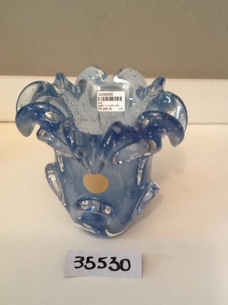 VASO C/ OURO 276 AZUL OPALINO C/OURO