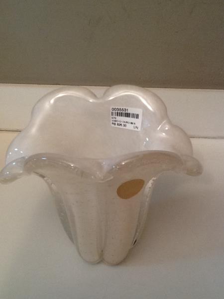 VASO C/ OURO 89 BRANCO BASTÃO C/ OURO