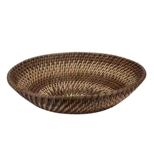 TIGELA RATTAN REDON RASA 30,5CM DARK