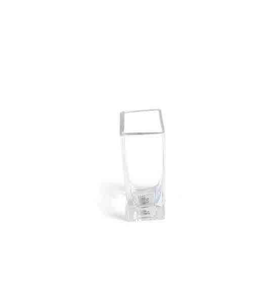 VASO DE VIDRO QUADRADO 15X5CM