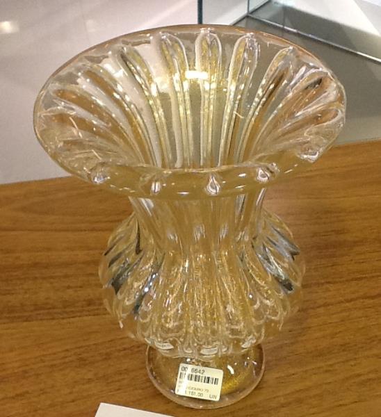 VASO C/OURO 73 – TRANSPARENTE C/OURO