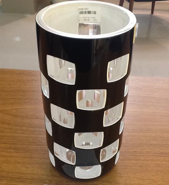 VASO CRISTAL 21CM LAP057 BLACK