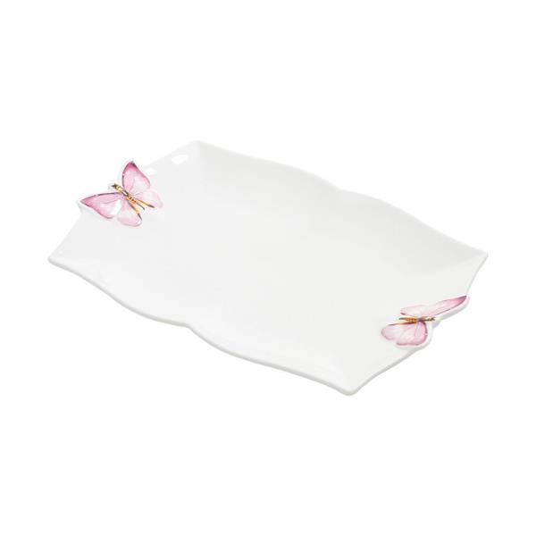 TRAVESSA RETANGULAR BORBOLETAS 24 CM