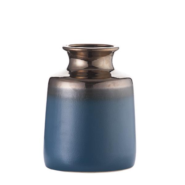 VASO AZUL/ DOURADO SORGUE