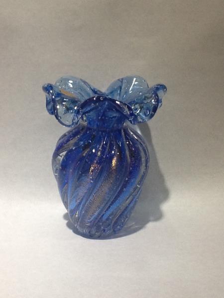 VASO C/ OURO BB AZUL ESCURO C/ OURO