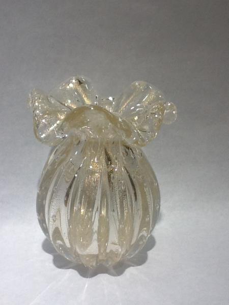 VASO BRUTOS  G TRANSPARENTE C/ OURO