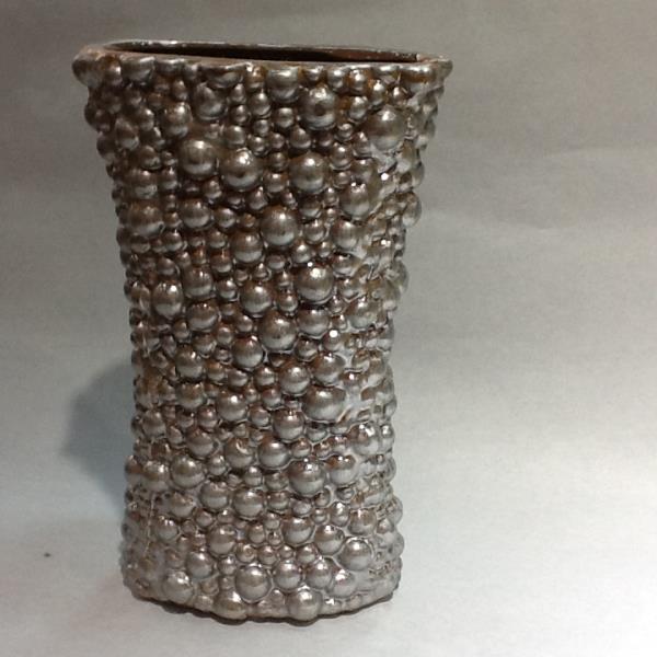 VASO PEROLAS ACINTURADO COBRE