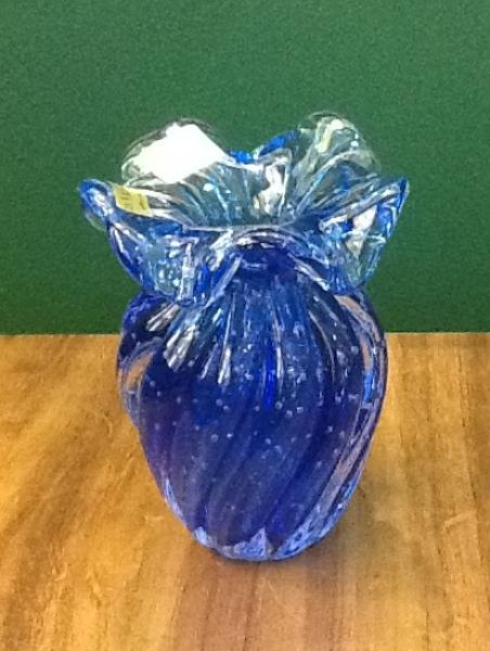 VASO AZUL ESCURO S/ OURO