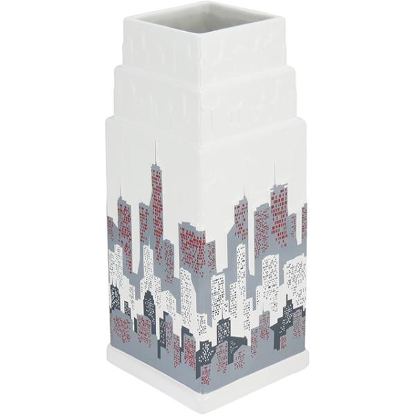 VASO 39CM DOLOMITA BRANCO/CINZA ENJOY CITTA