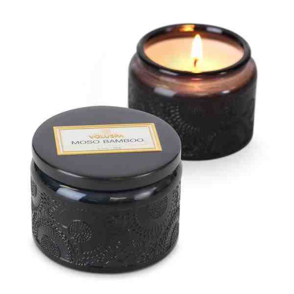 VELA POTE VIDRO P 25H MOSO BAMBOO