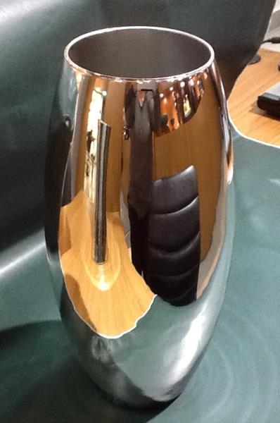 VASO OVAL GDE ESPELHADO PRATA