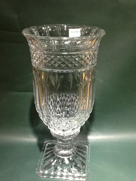 VASO DE CRISTAL COM PE 32,5CM BRANDON