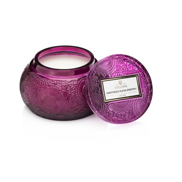 VELA POTE VIDRO CHAWAN 50H SANTIAGO HUCKLEBERRY