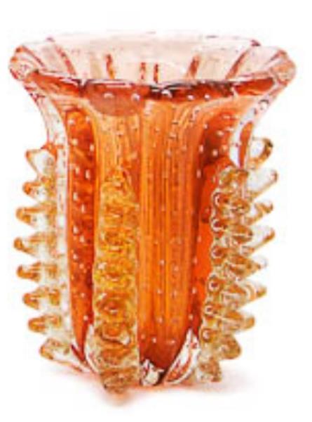 VASO DET OURO LARANJA S/ OURO