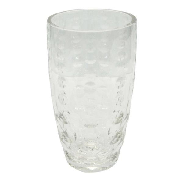 VASO CRISTAL RED C/ ALTO RELEVO CIRCULOS 44CM