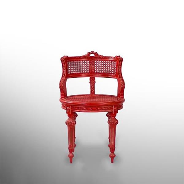 CADEIRINHA PALHINHA VERMELHA