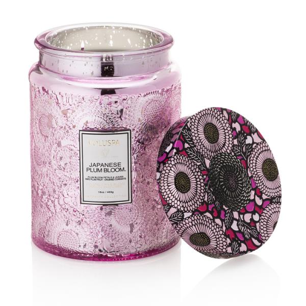 VELA POTE VIDRO G 100H REL JAPANESE PLUM BLOOM