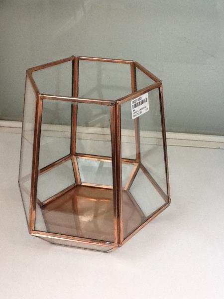 VASO ALUMINIO VIDRO COBRE