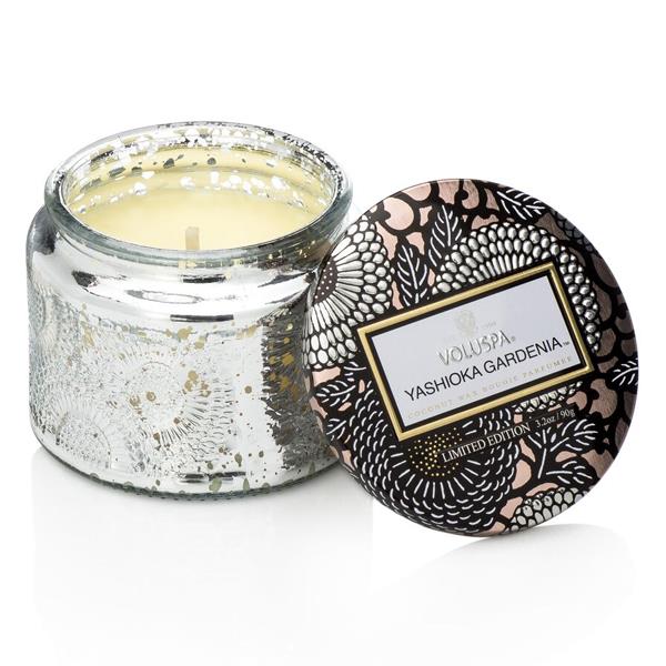 VELA POTE VIDRO P 25 H REL YASHIOKA GARDENIA