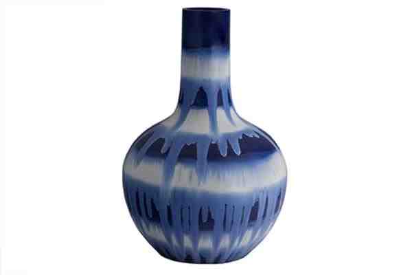VASO REDONDO BLUE KANJI CERAMICA