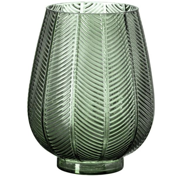 VASO VERDE EM VIDRO