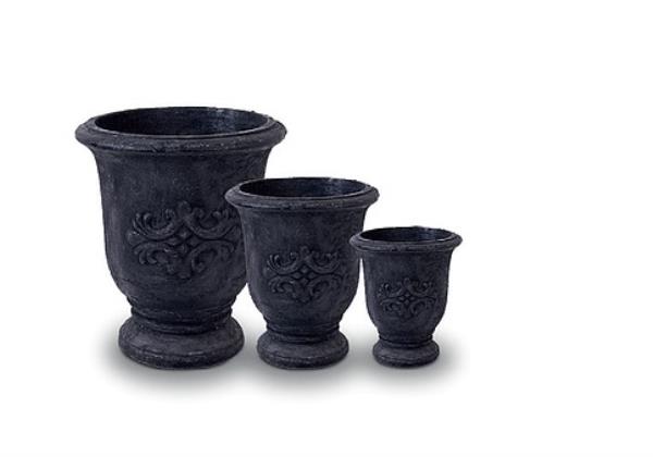 VASO ANDORRA PRETO FERRUGEM 47X53CM