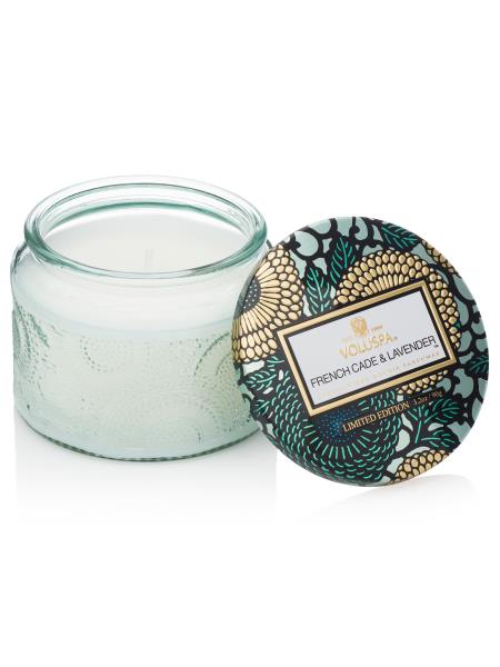 VELA POTE VIDRO P 25H REL FRENCH CADE LAVENDER