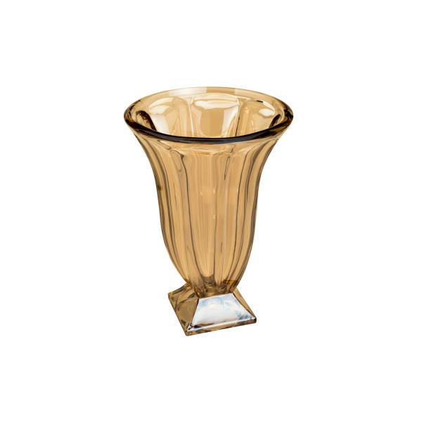 VASO CRISTAL C/PE PANEL AMBAR 25X35,5CM