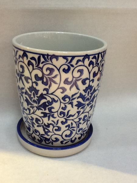 VASO AZUL E BRANCO B