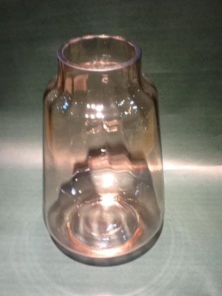 VASO ROSE EM VIDRO