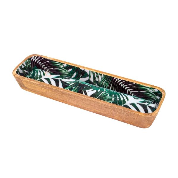 TRAVESSA MAD LEAFAGE 38X11CM
