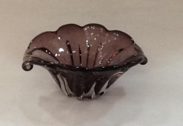 VASO DECORATIVO EM VIDRO AMBAR