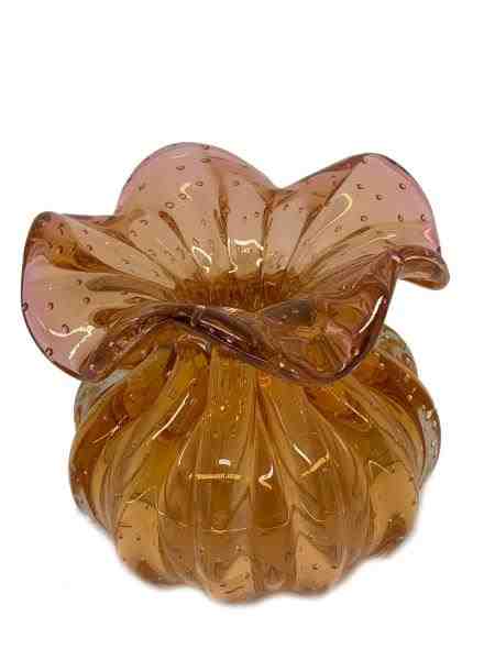 VASO G 4 LARANJA S/ OURO