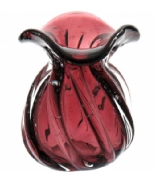 VASO 15X12CM VIDRO ROXO HOME CO BERENJENA