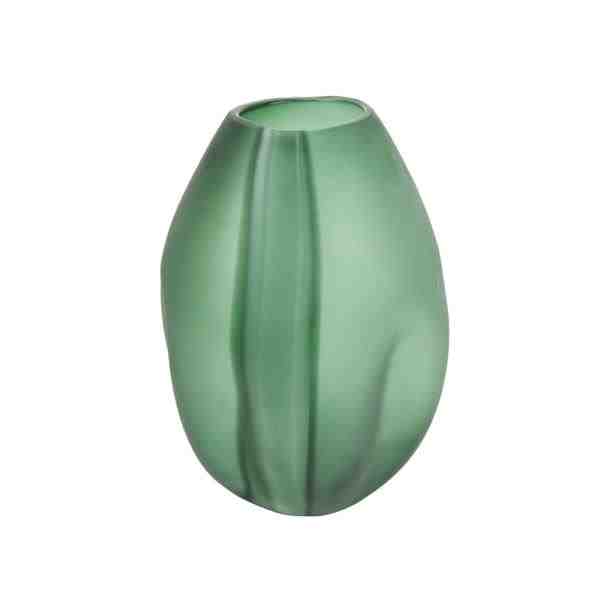 VASO DE VIDRO VERDE D23X30CM