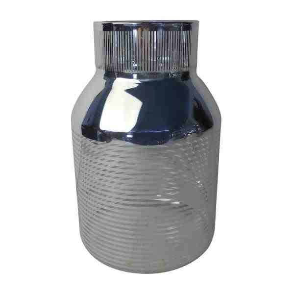 VASO DE VIDRO LISTRADO 12CMX19,5CM