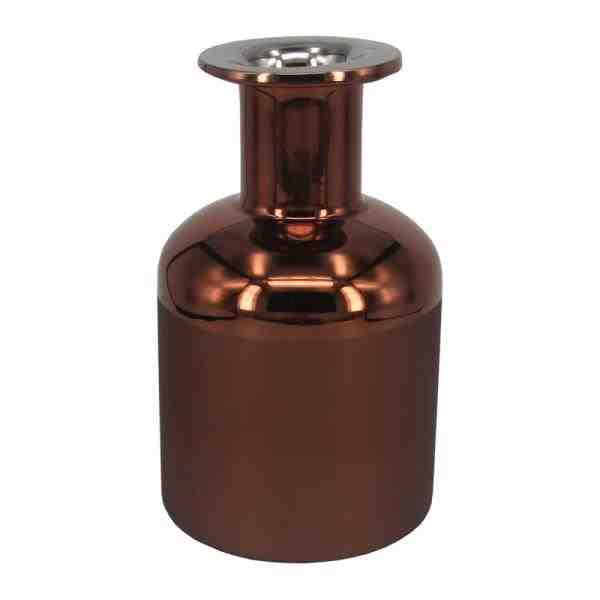 VASO DEC VIDRO COBRE 12X20CM