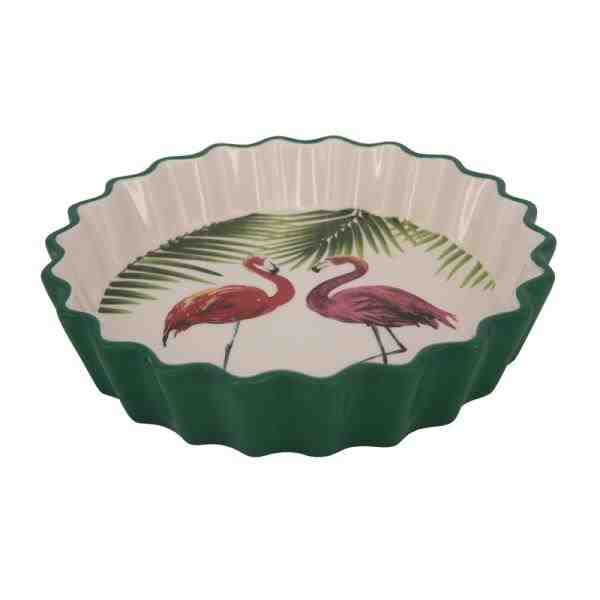 TRAVESSA CERAM FLAMINGO 22X22X4CM