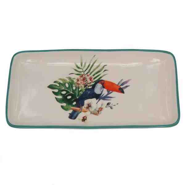 TRAVESSA CERAM TUCANO 33,5 X 17 X 3CM