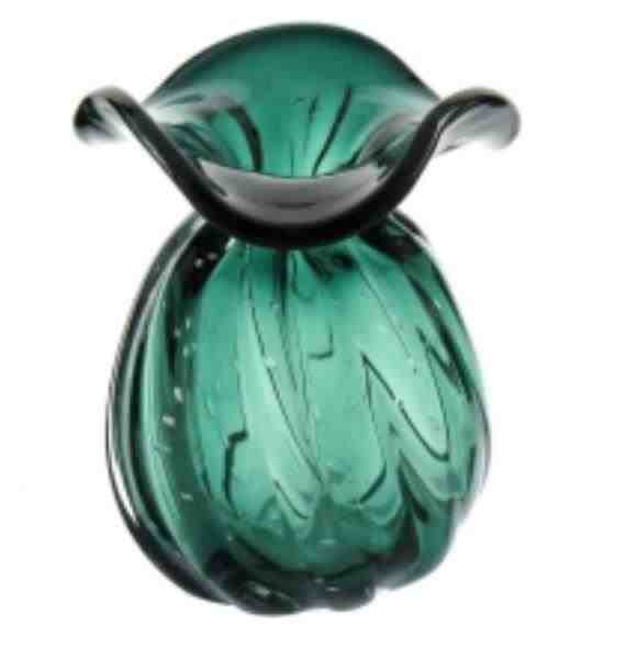 VASO 18X16CM VIDRO VERDE HOME CO TISTU