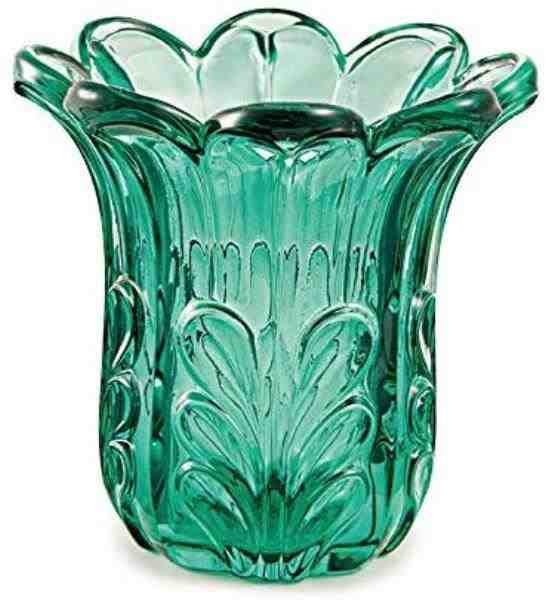 VASO ESMERALDA EM VIDRO