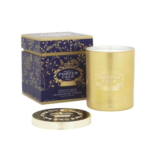 VELA COPO COM TAMPA FESTIVE BLUE