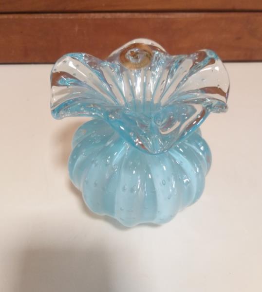 VASO P 418- AZUL TIFFANY S/ OURO
